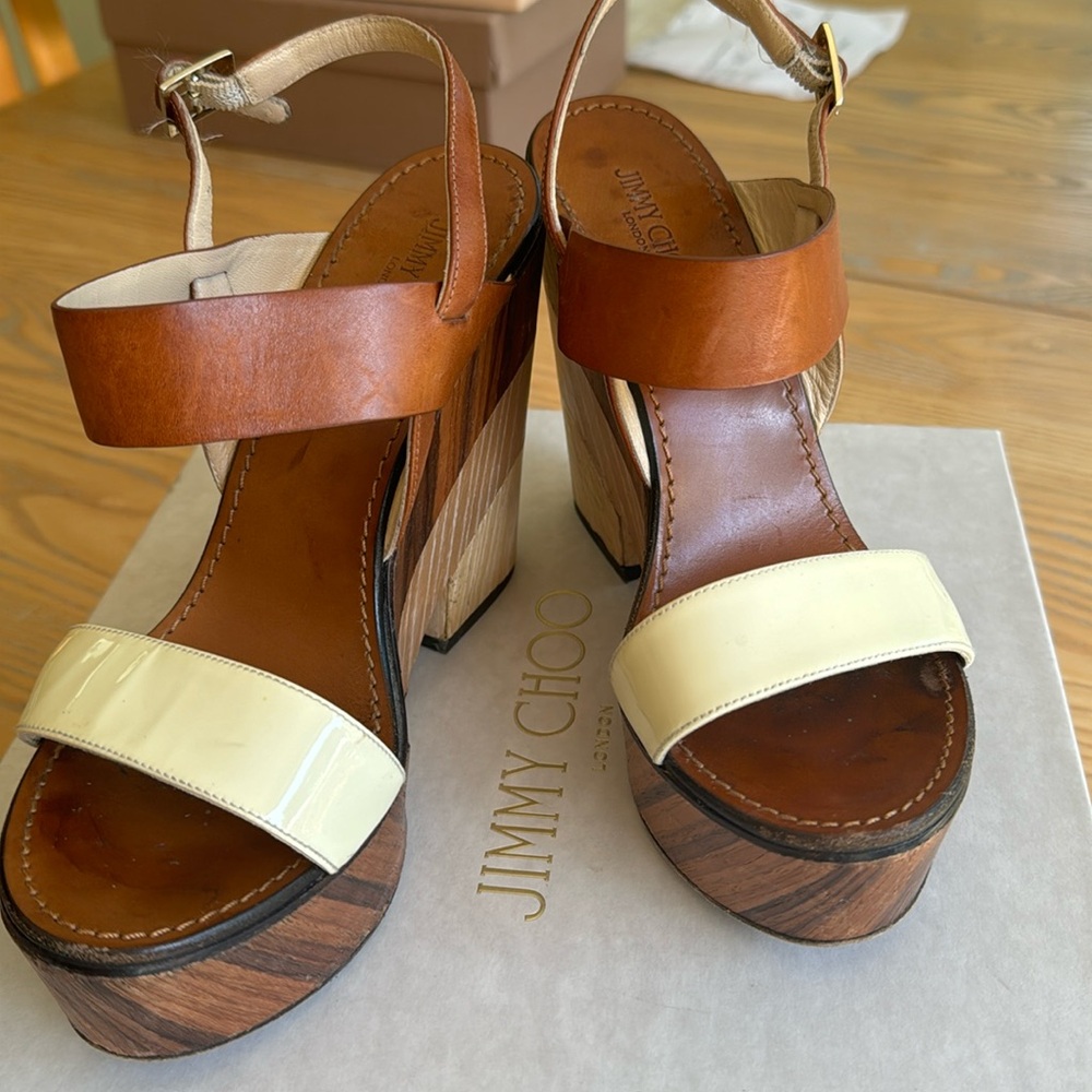 Jimmy Choo 3” wedgies